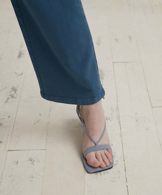 Bare Strappy Suede Sandals