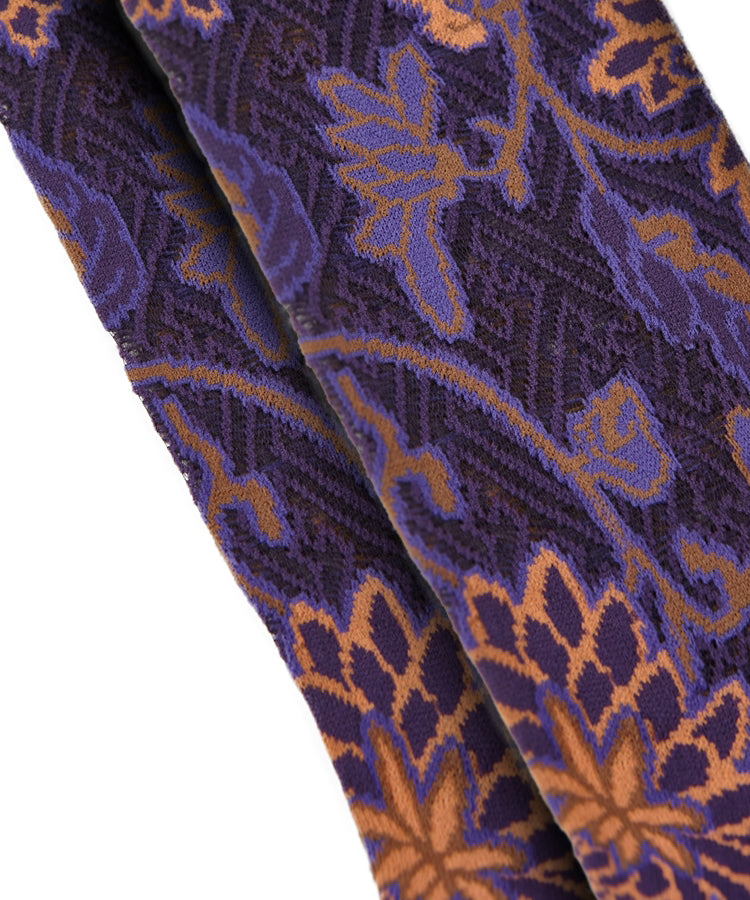 Electronic Oriental Floral-jacquard Socks