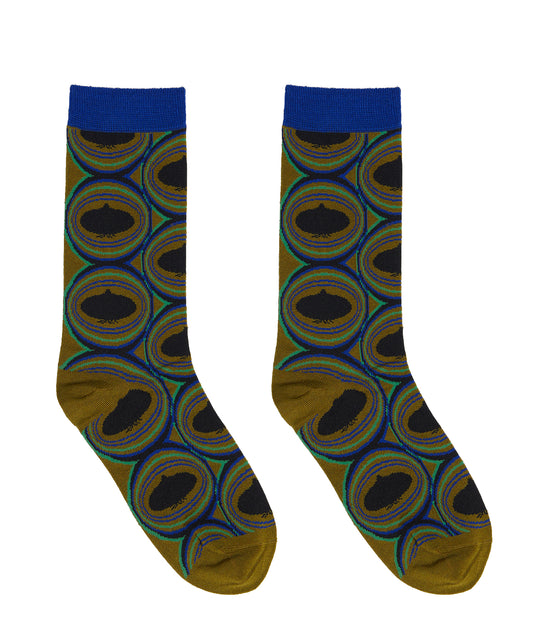 Eye-catching Onion-jacquard Nylon-blend Socks