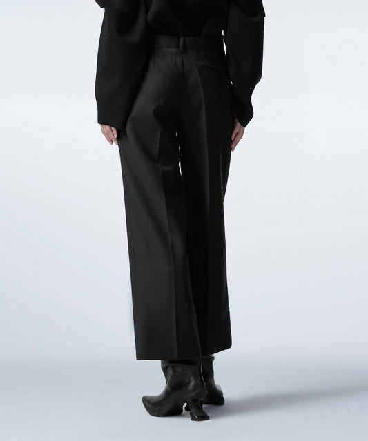 Exposed-seam Cropped Bootcut Trousers