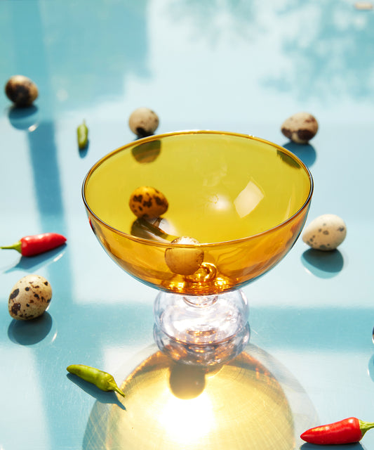 HOME Semi-circle Glass Stem Cup