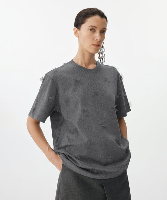 Ethereal Bloom Tulle T-shirt