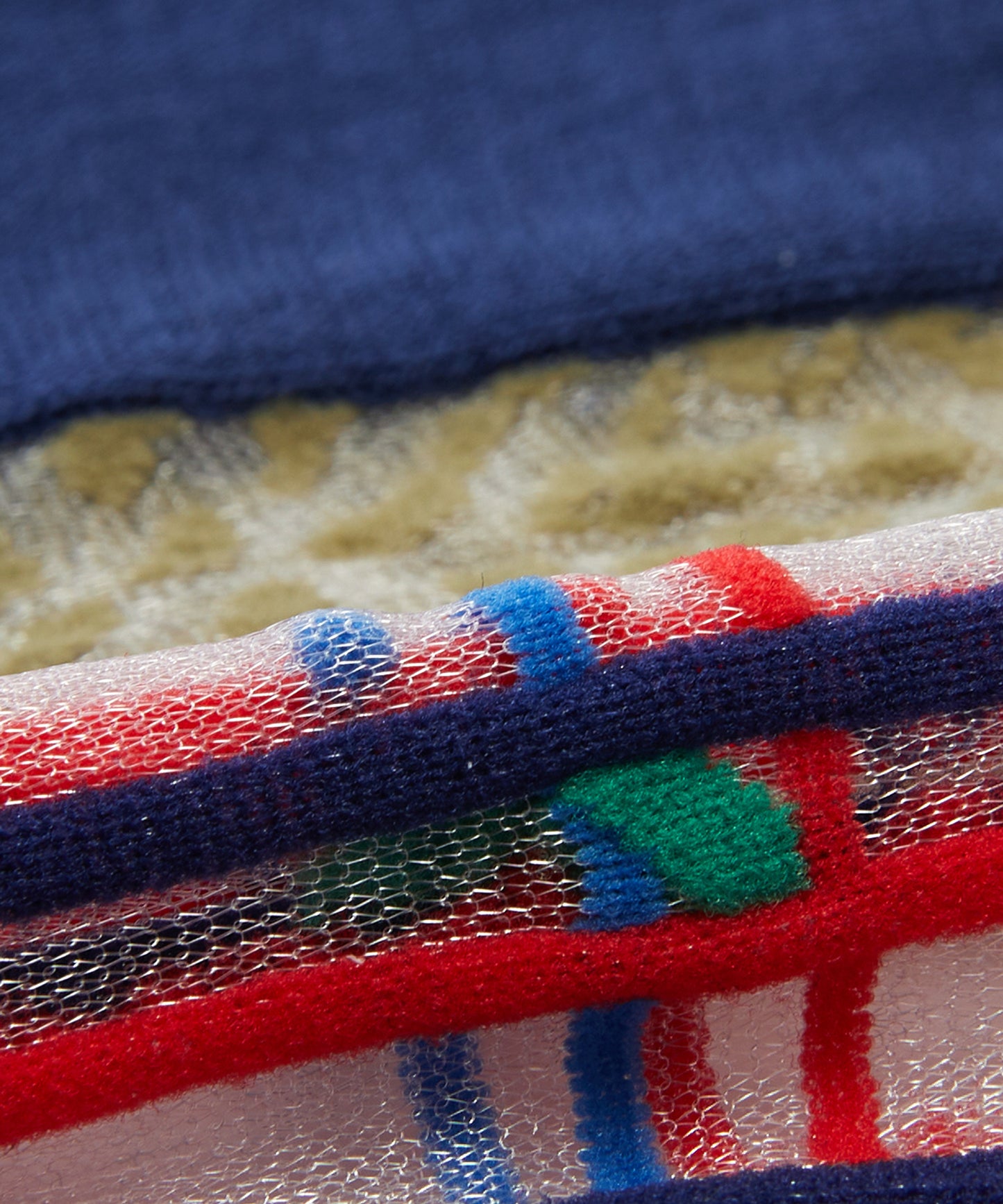 Sheer Plaid Accent Socks