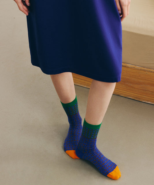 HOME Pop Plaid Socks