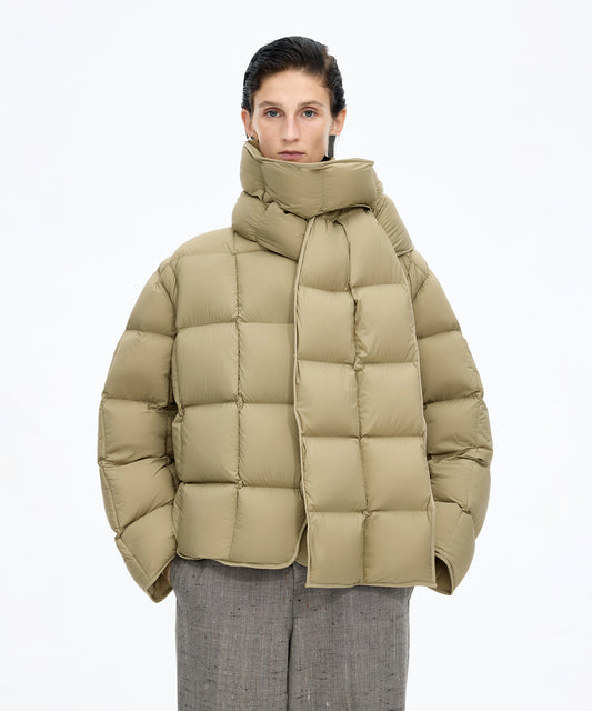 Detachable Scarf Down Jacket