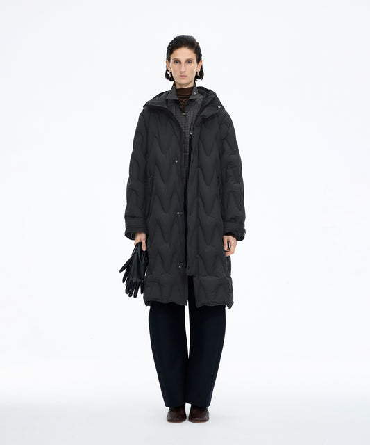 Matte Long Quilted Down