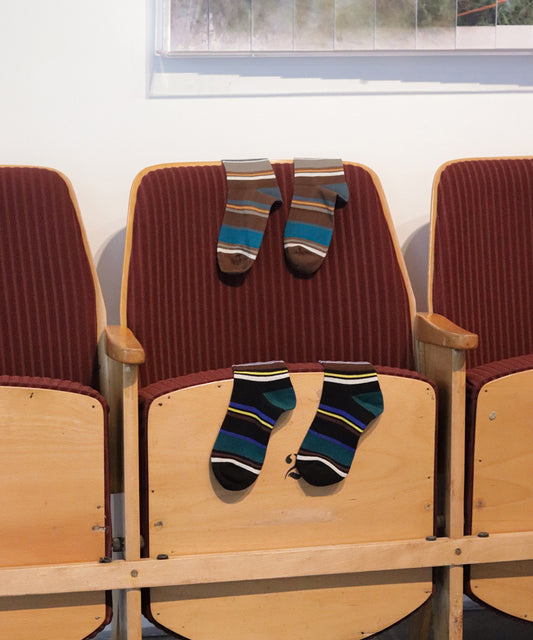 HOME 2-pack Vintage Striped Cotton-blend Socks