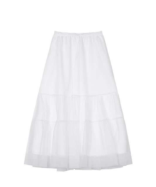 Tiered Sheer Tulle Skirt