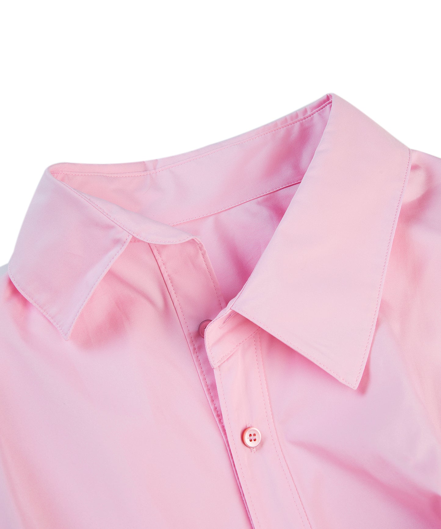 Asymmetric Short-sleeved Cotton Shirt