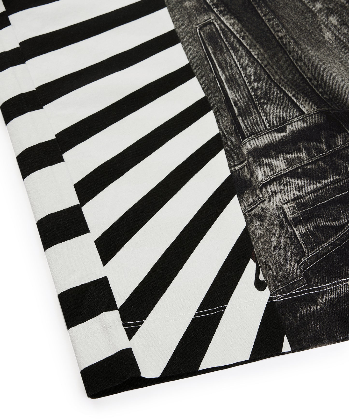 Eye-catching Scene-print Loose-fit Cotton T-shirt