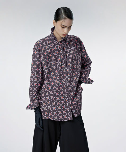 Eye-catching Printed Cotton Shirt