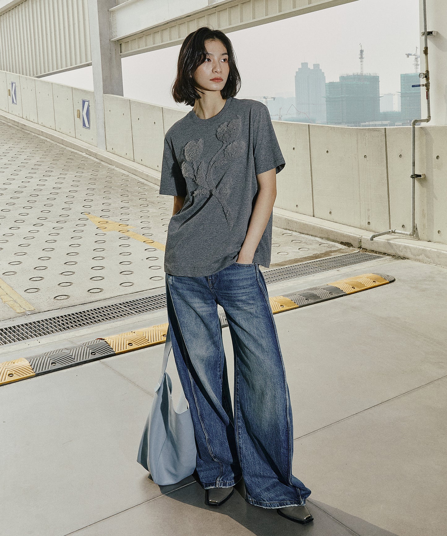 Bloom Texture Relax T-shirt