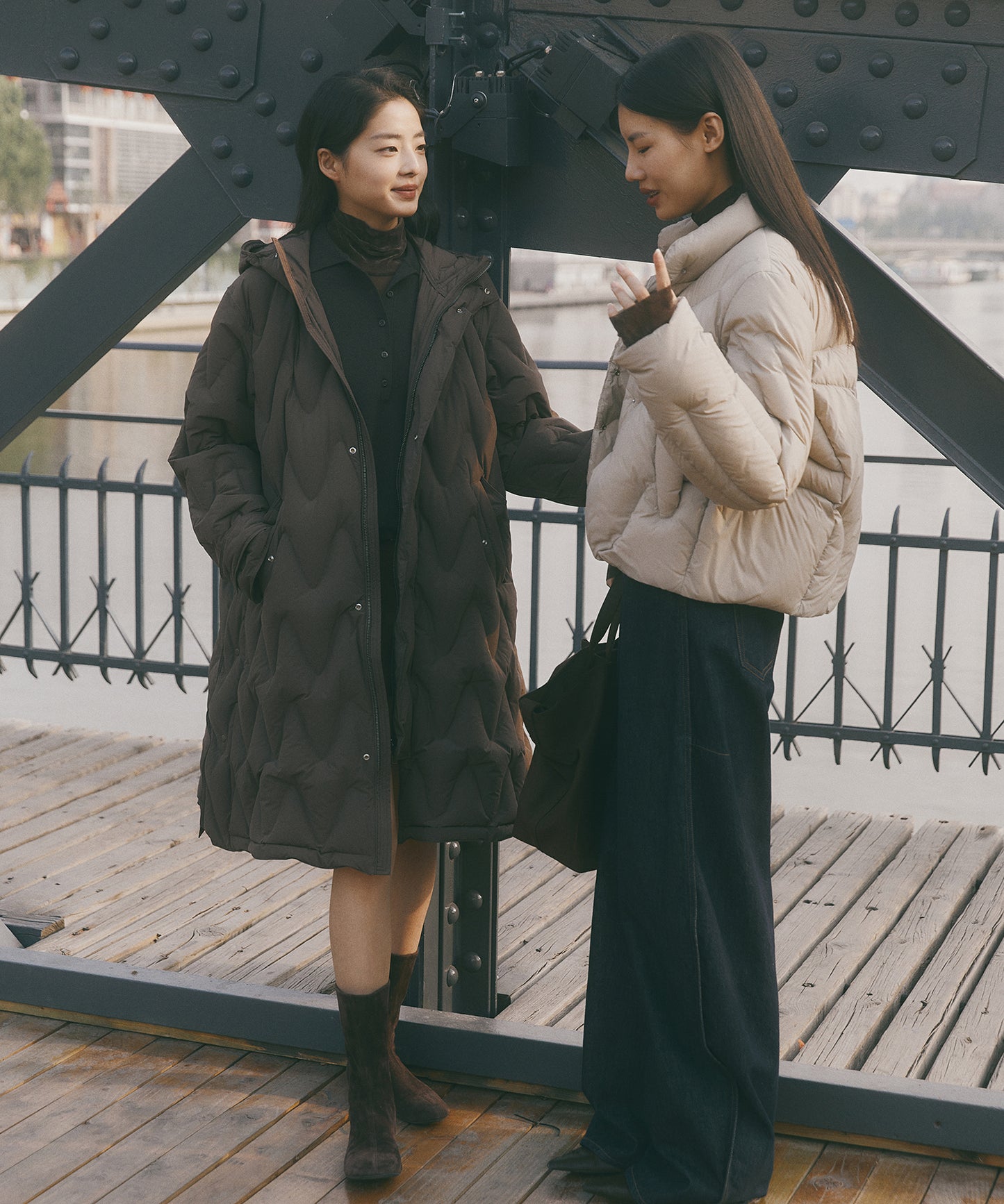 Matte Long Quilted Down