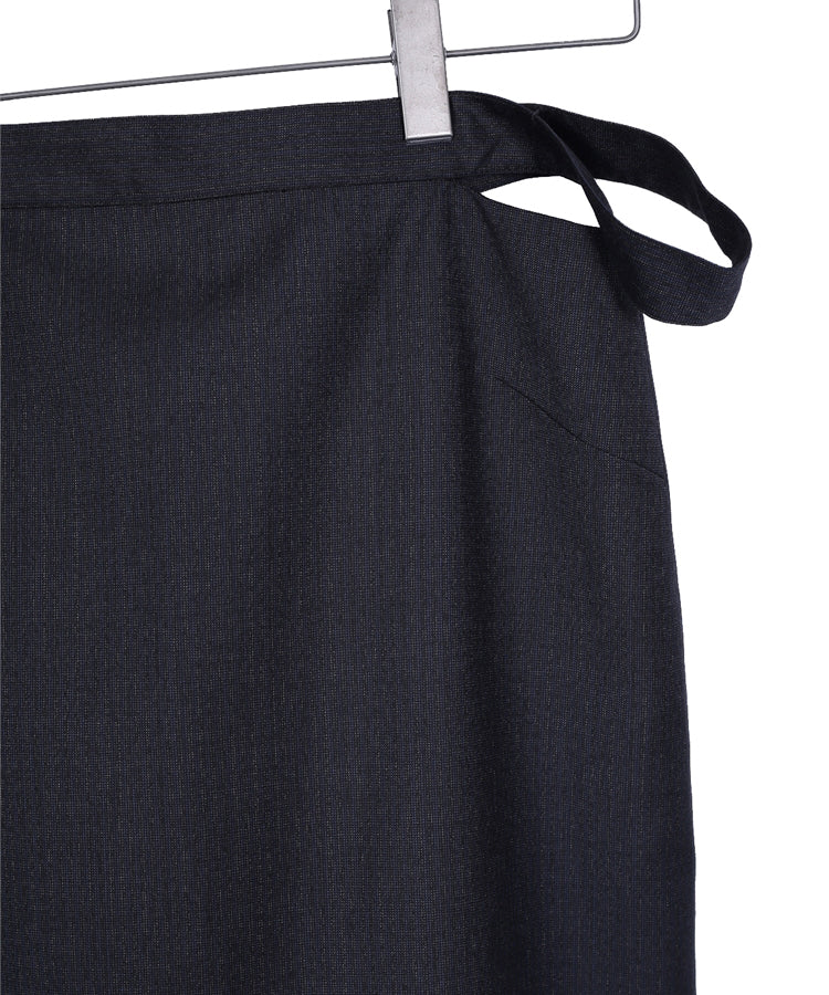 Cut-out Wool-blend Pencil Skirt