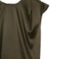 Asymmetric Draped Stretch Silk Satin Dress