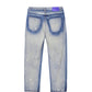 Paint Splatter Straight-leg Jeans
