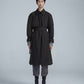 Water Repellent Belted Down-filled Coat