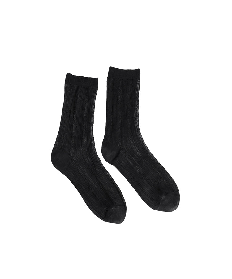 Abstract Cotton-blend Ankle Socks