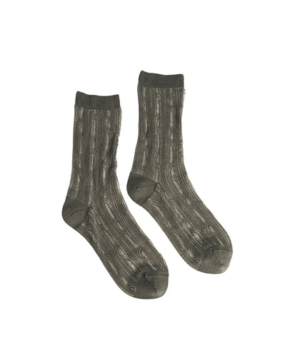 Abstract Cotton-blend Ankle Socks