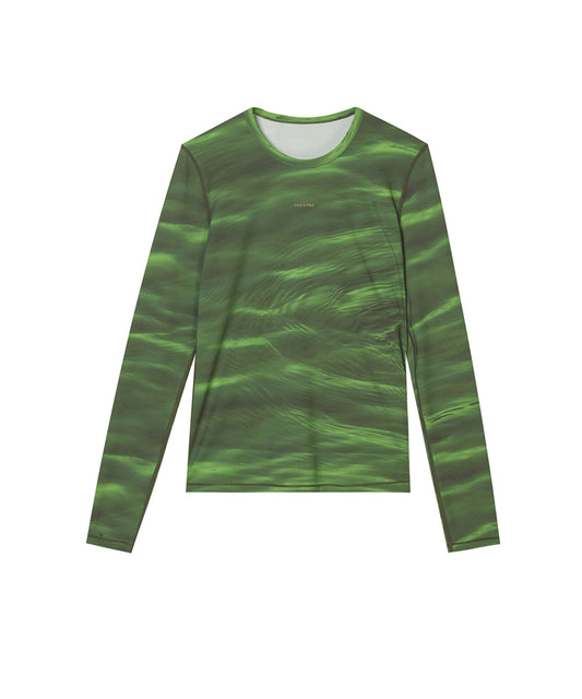 Green Seawater Slim-fit Performance T-shirt