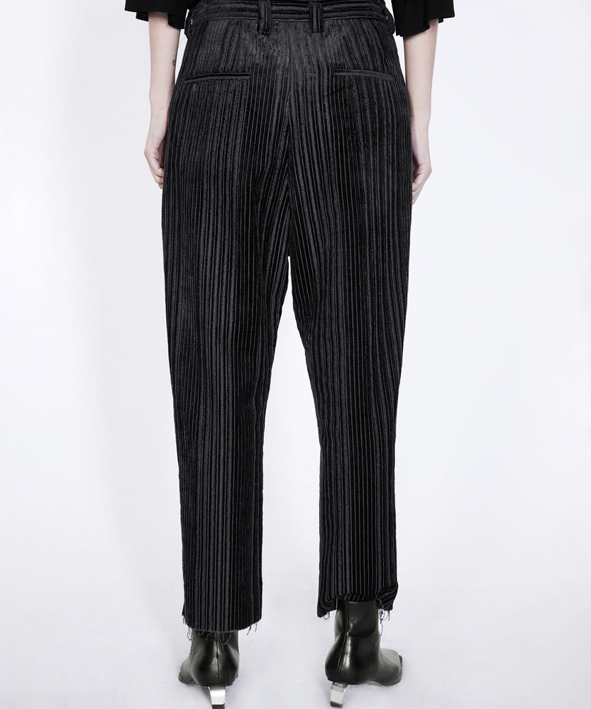 Rich Layer Corduroy Tapered-leg Trousers