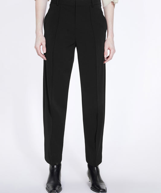 3D Structured Wool-blend Trousers