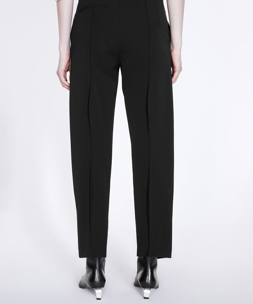 3D Structured Wool-blend Trousers