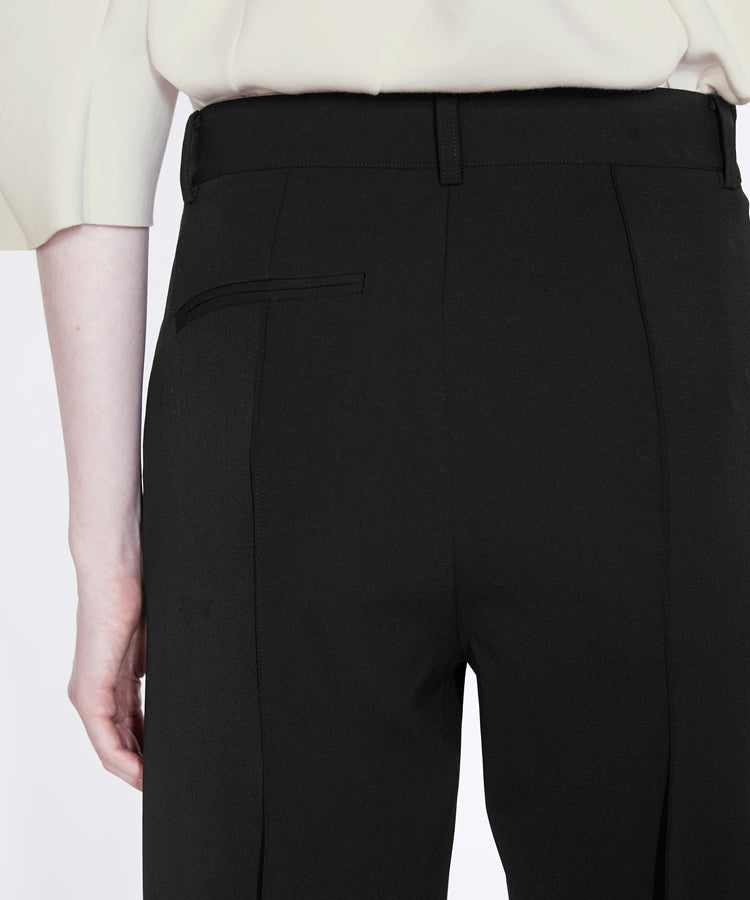 3D Structured Wool-blend Trousers