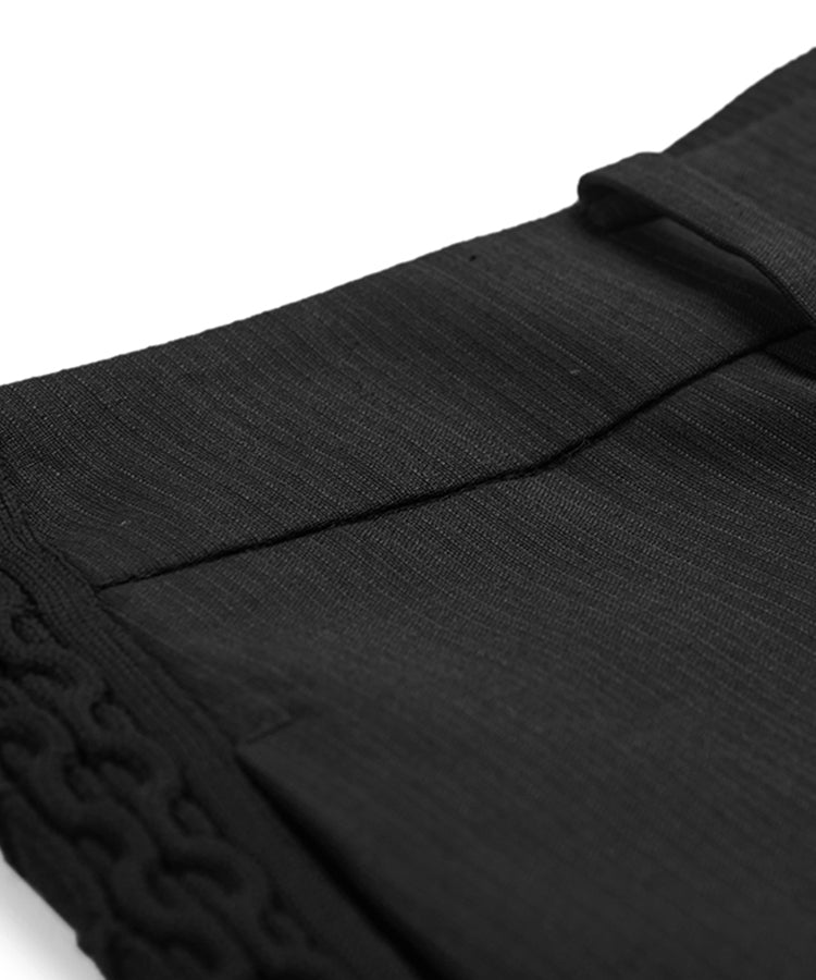 Knit-panel Wool-blend Track Pants