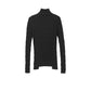 Pleated Style High-neck Wool-blend Sweater
