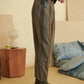 HOME  Loose and Neat Drawstring Cotton Pants