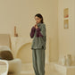 HOME High-waist Drawstring Polyester Track Pants