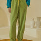 HOME High-waist Drawstring Polyester Track Pants