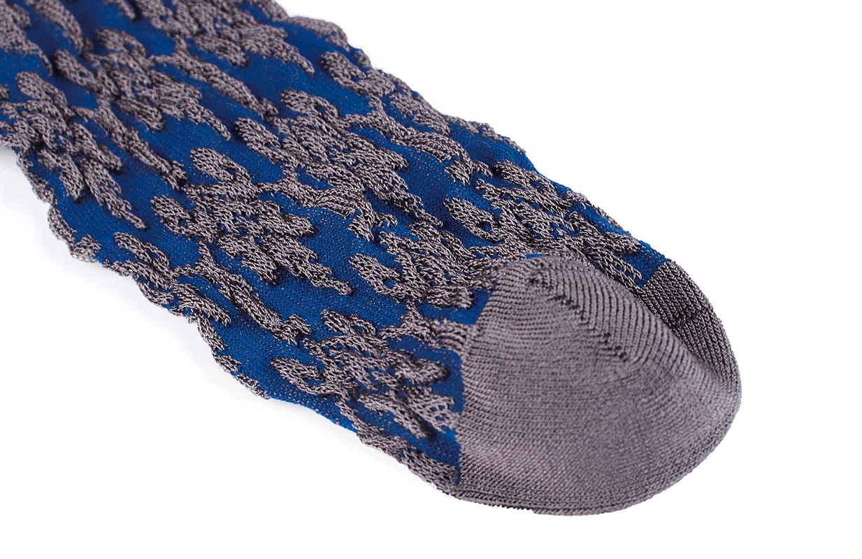 Graphic-jacquard Rayon-blend Socks