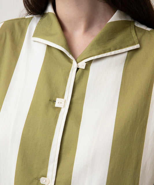 HOME Genderless Striped Cotton Pajama Shirt