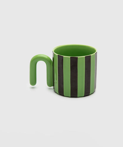 HOME N-shaped Handle Striped Cup