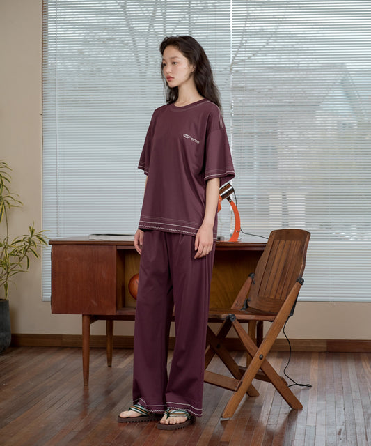 HOME Basic Loose-cut Genderless Cotton T-shirt