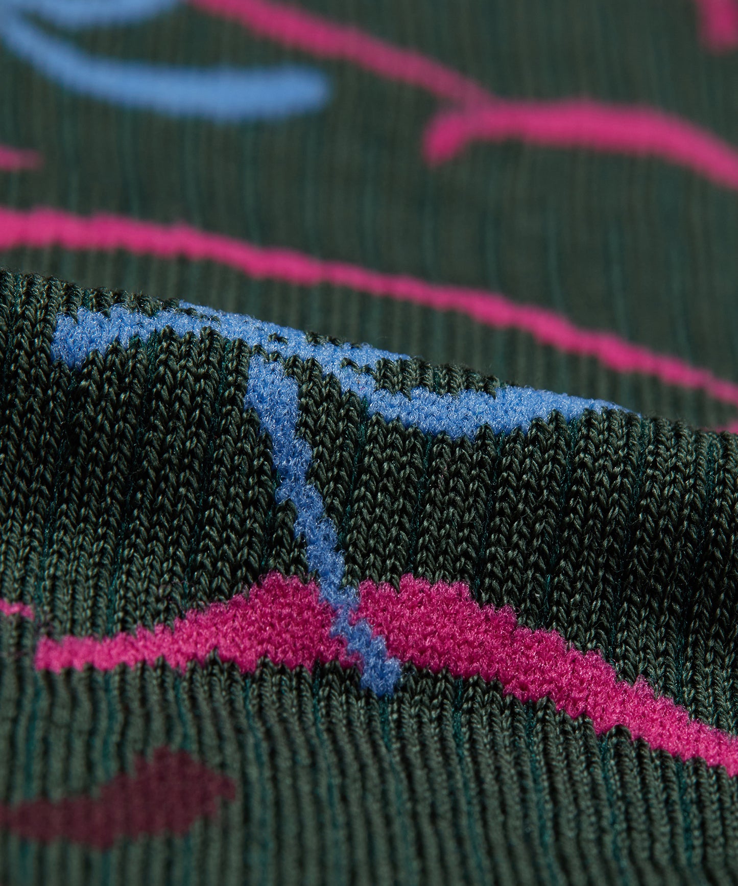 RetroOriental Jacquard Cotton-blend Crew Socks