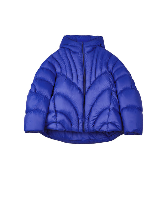 Curve Quilted Shell Down Hooded Jacket