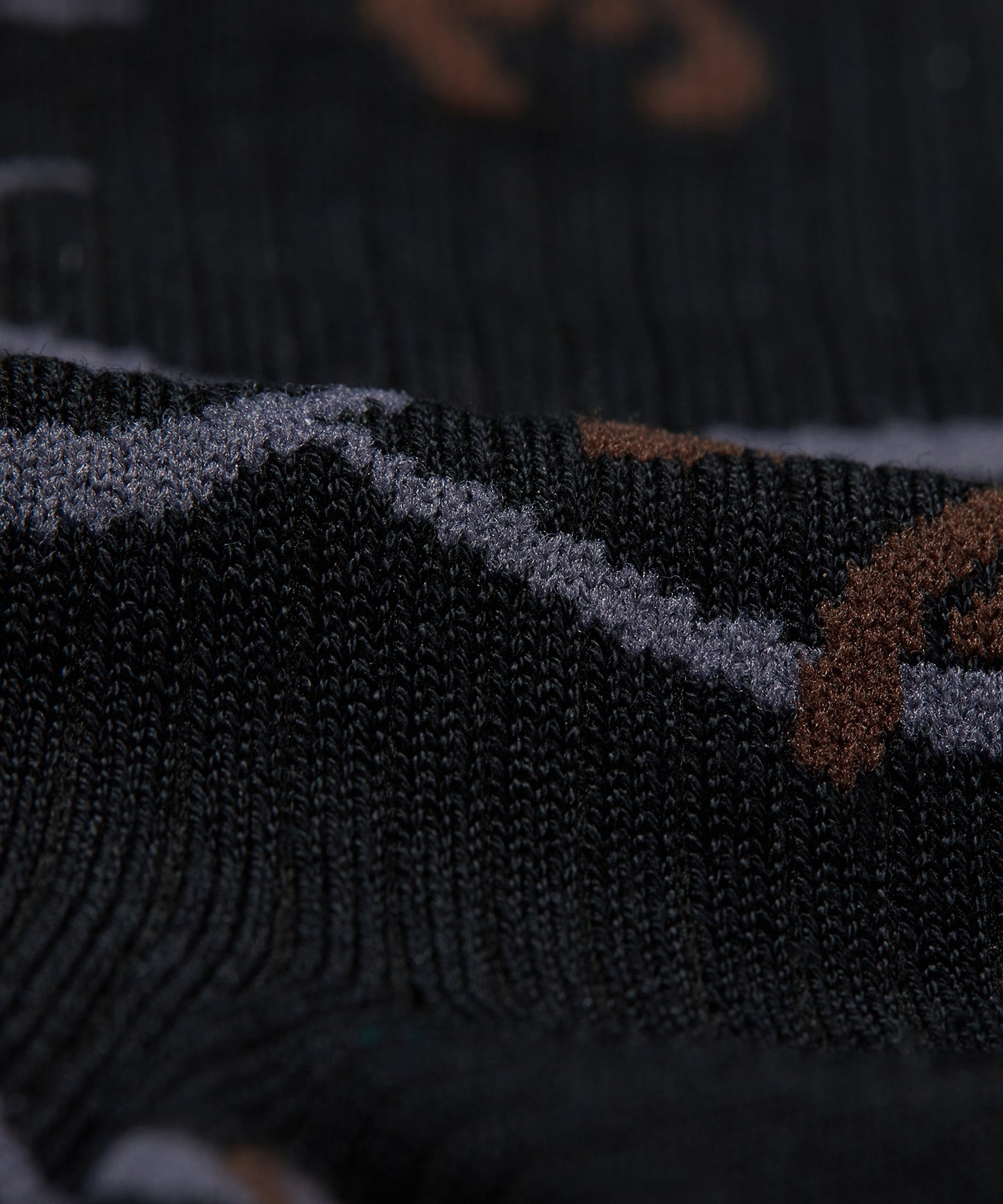 Retro Oriental jacquard Cotton-blend Ankle Socks