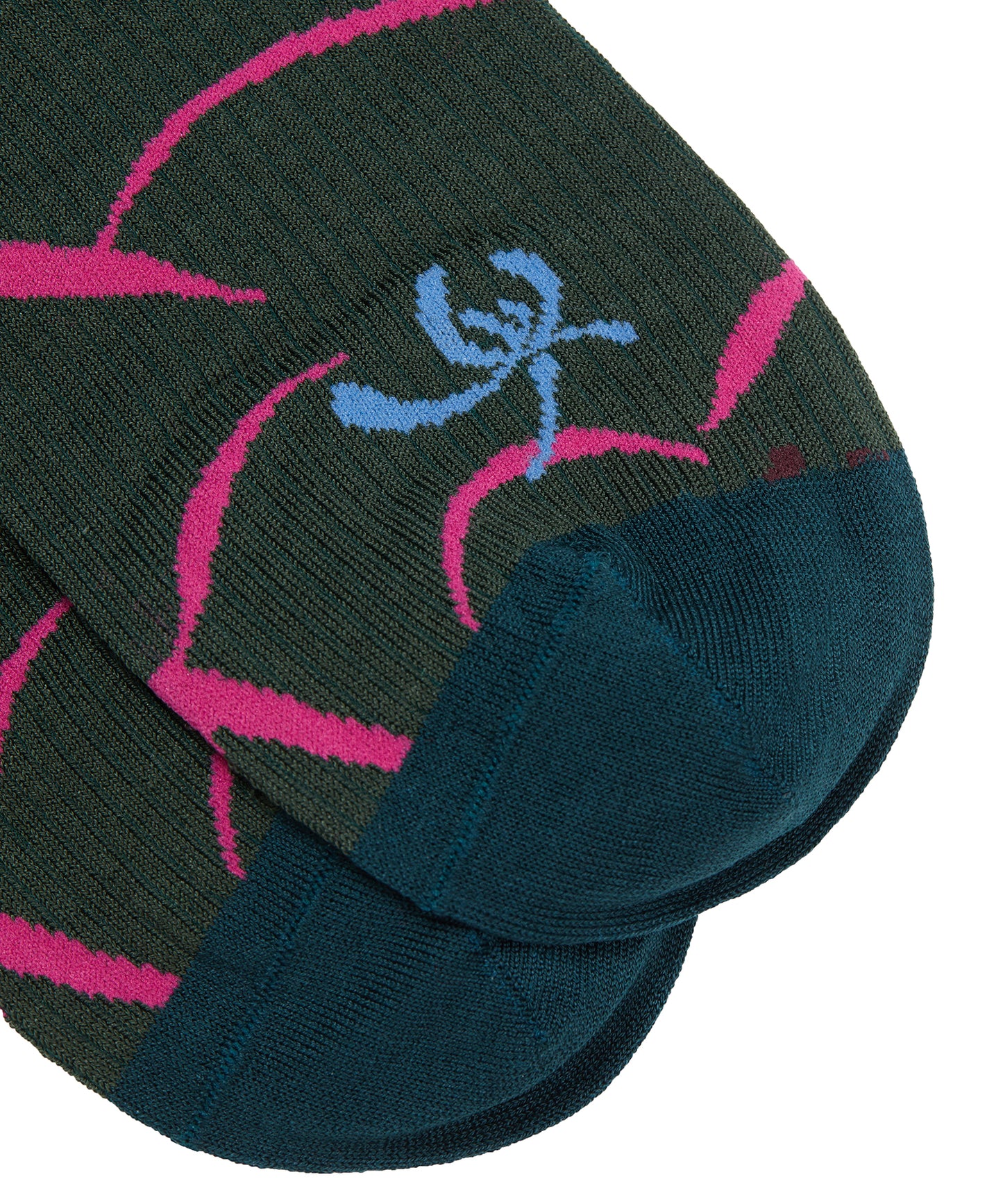 Retro Oriental jacquard Cotton-blend Ankle Socks