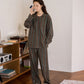 HOME Artistic Striped Cotton Pajama Top