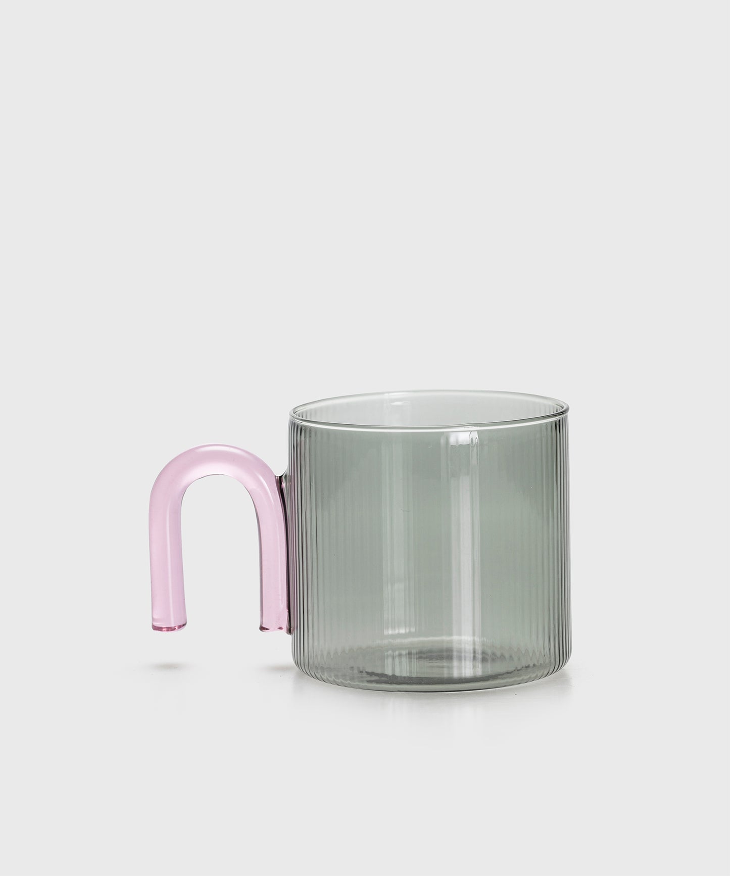 HOME Striped-pattern U-shaped Handle Cup
