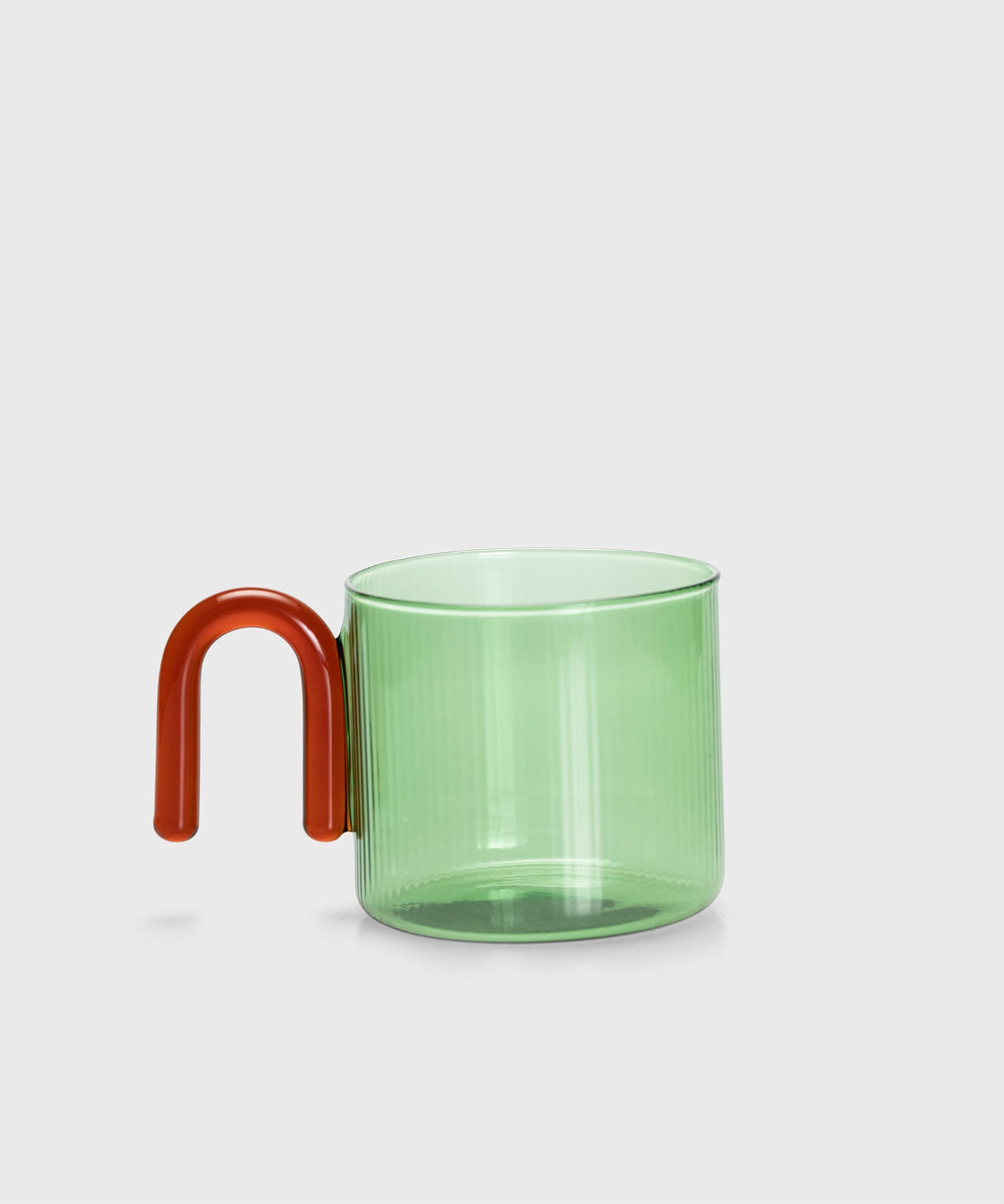 HOME Striped-pattern U-shaped Handle Cup