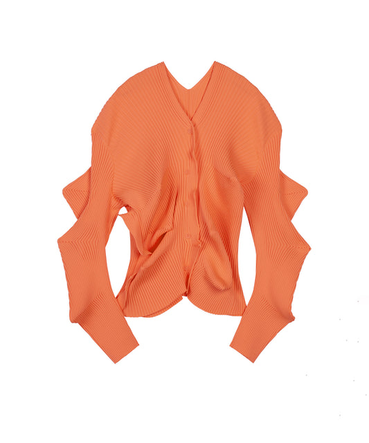 Unique Architectural Polyester Cardigan