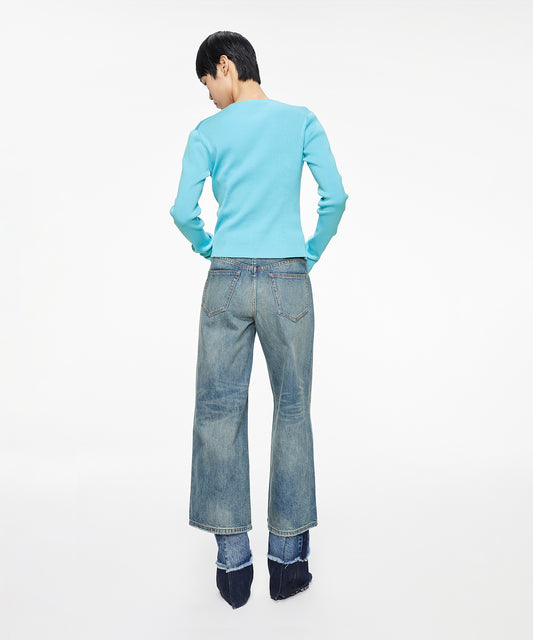 Oversized Flared-leg Jeans