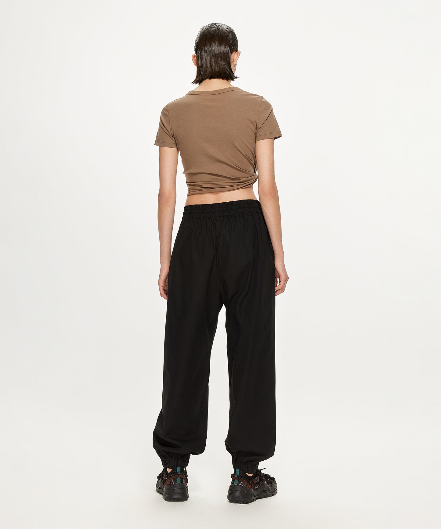 Comfortable & Versatile Elasted-waist Cotton Track Pants