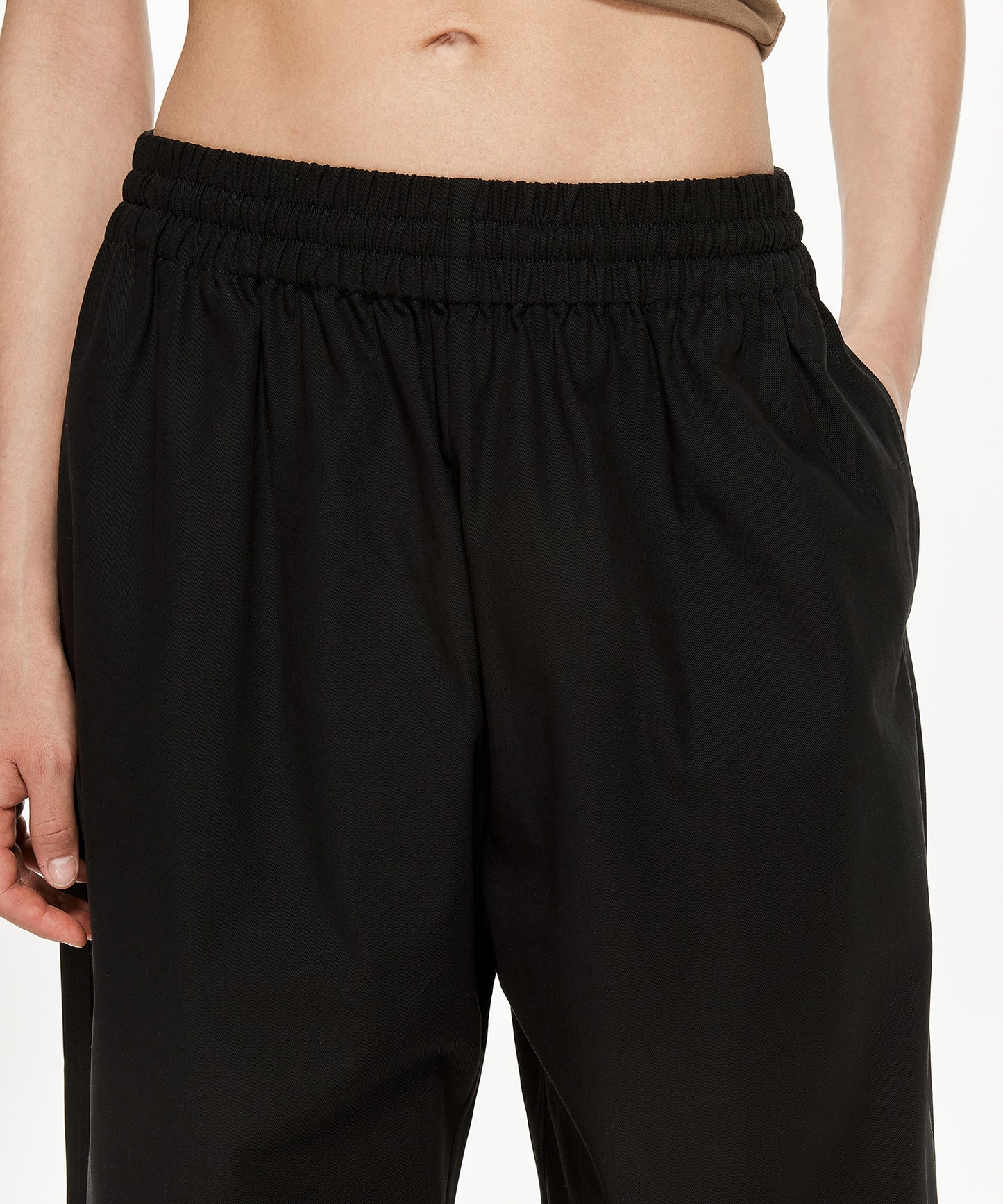 Comfortable & Versatile Elasted-waist Cotton Track Pants