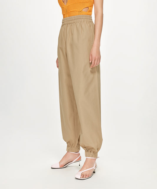 Comfortable & Versatile Elasted-waist Cotton Track Pants