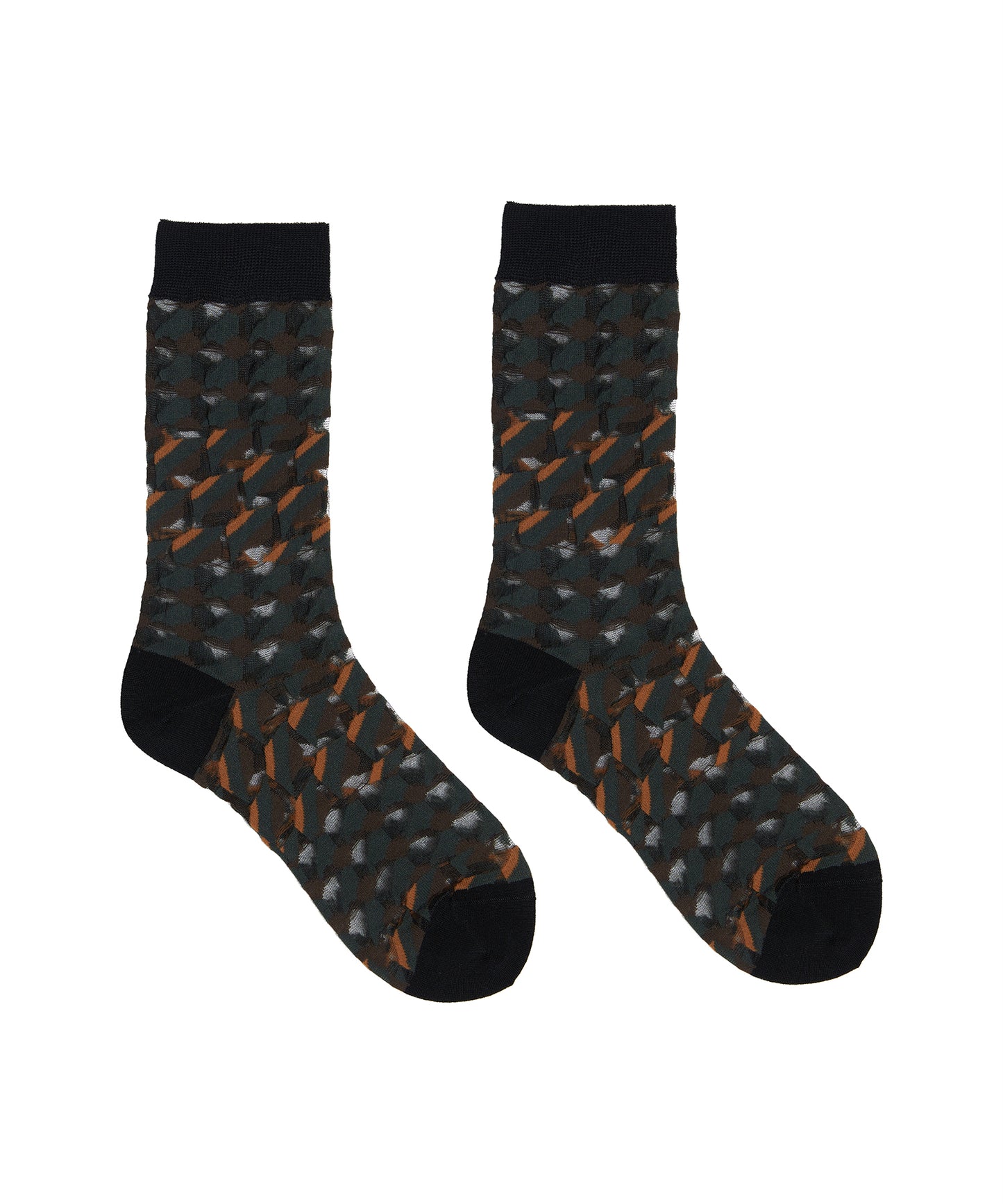 Geometric Nylon Socks